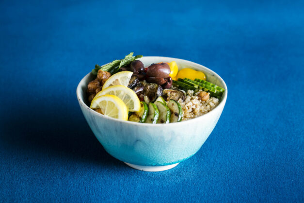 bowl food couscous at bluebird