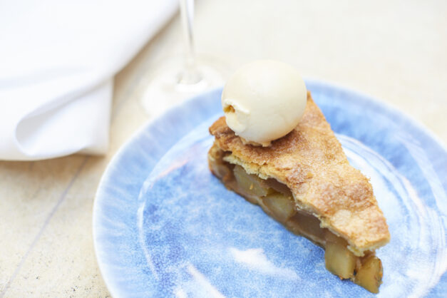 apple pie at Bluebird restaurant Chelsea