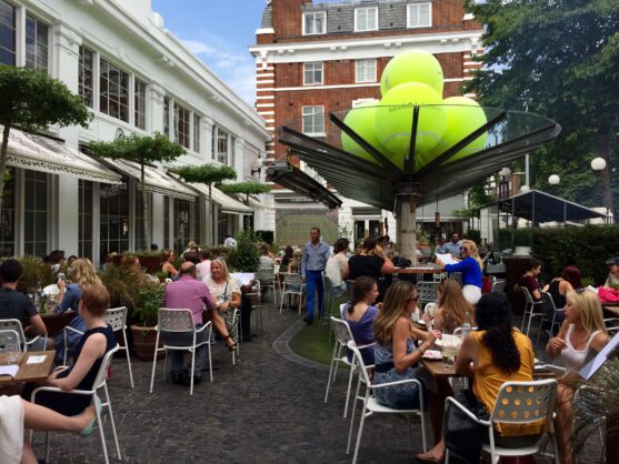 bluebird courtyard - Wimbledon tennis